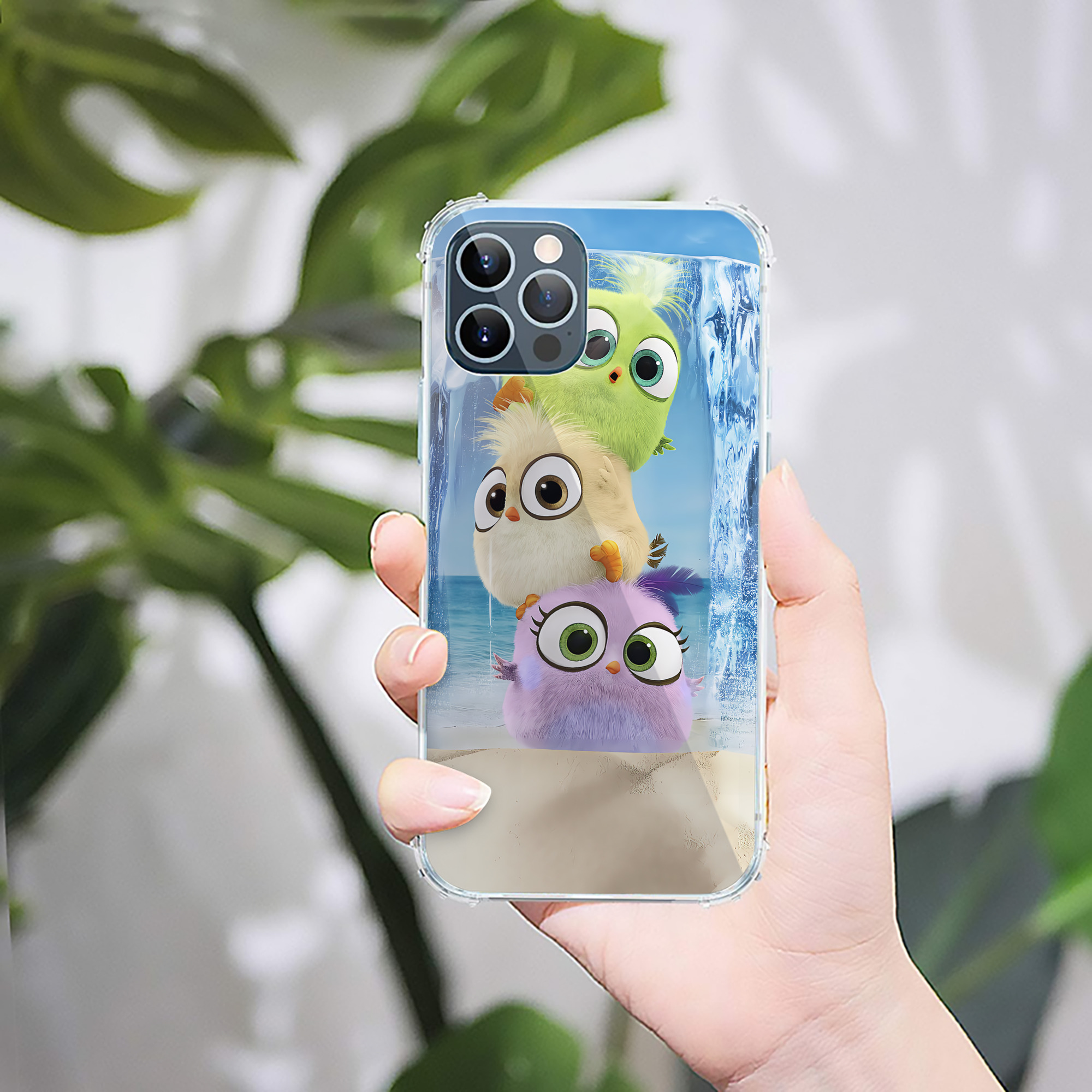 （画像用） Angry Birds アングリーバード 【iPhone 12シリーズ対応】透明スマホケース（クリアソフトケース）